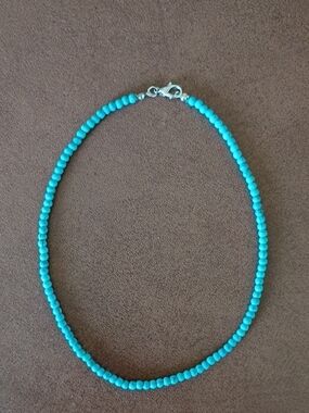 Turquoise Beaded Women's Choker Necklace